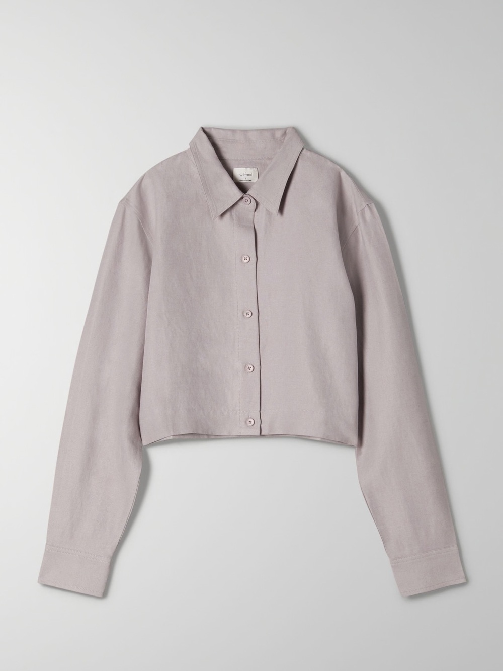 Aritzia Wilfred Proposal Linen Shirt (Gull Grey)